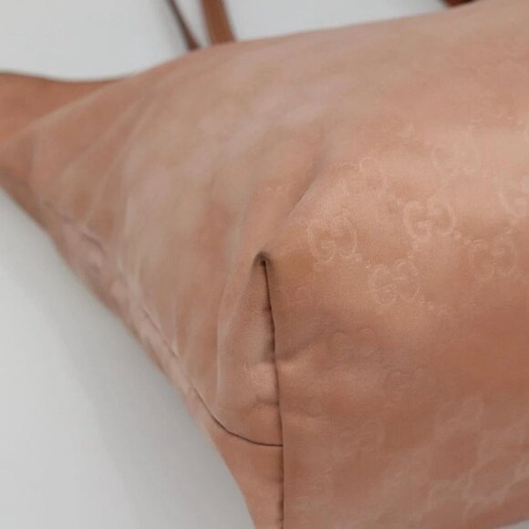 GUCCI GG Canvas Tote Bag Nylon Pink Gold 295252 Auth 129450 - Picture 5 of 16